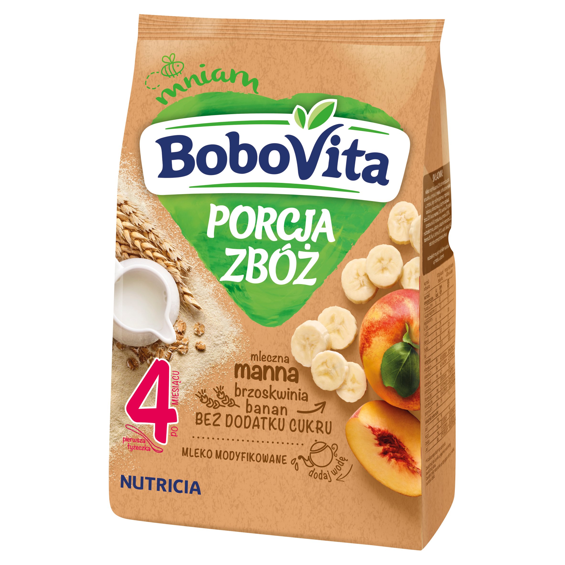 BOBOVITA Kaszka mleczna Porcja zbóż MANNA 210g 7435834913 Allegro pl