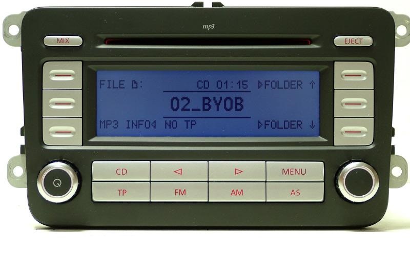 Радіо VW RCD300 MP3 GOLF V PASSAT B6 CADDY TOURAN купити на Avtoex з