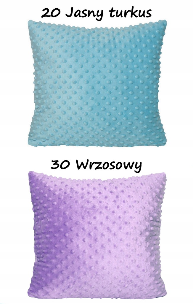 Poszewka na poduszkę 50x60 MINKY dwustronna kolory 7045677239