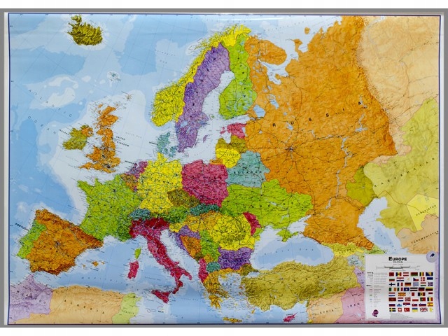 Europa mapa ścienna Europy polityczna do wpinania 7733673339