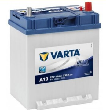 Акумулятор Varta BLUE 12V 40AH 330A JAPAN P+ A13 - 1