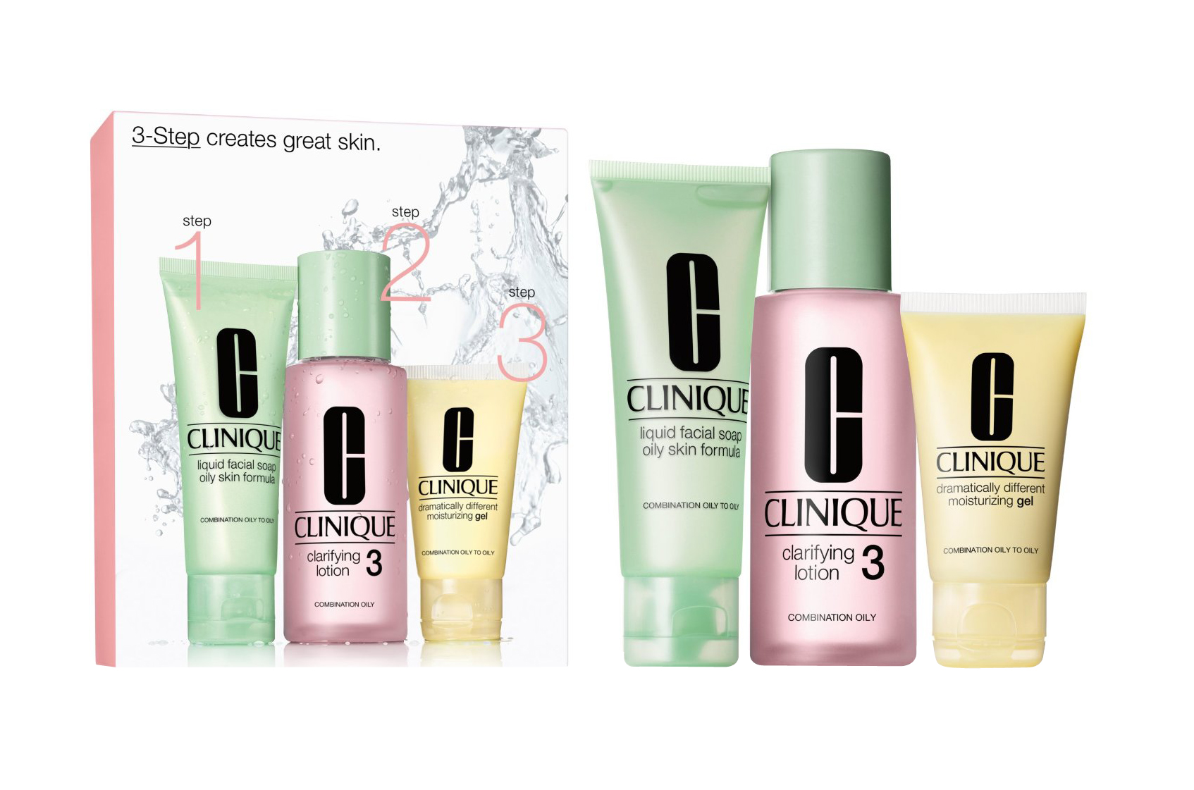 

Clinique Set 3 Step Skin Care System 3 zestaw