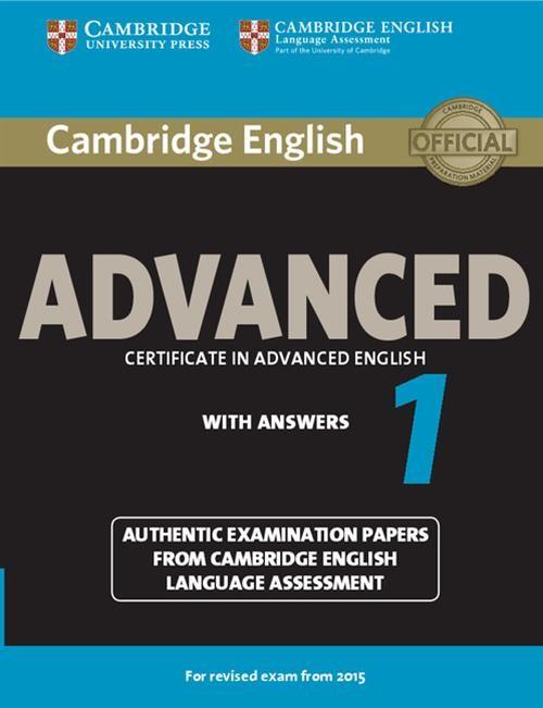 

Cambridge English Advanced 1 Authentic examination