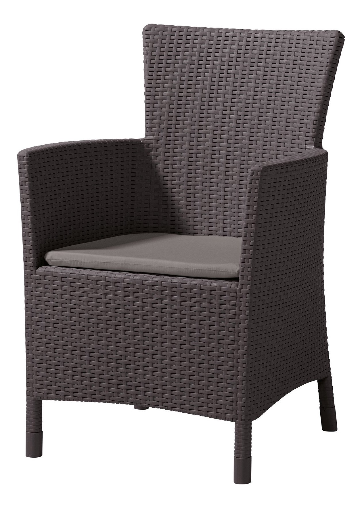 Záhradná stolička Keter plast hnedá