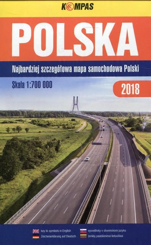 

Polska Mapa samochodowa Polski 2018