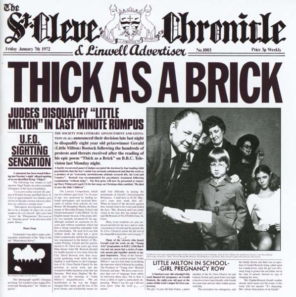 

Jethro Tull Thick As A Brick Stereo Remix CD