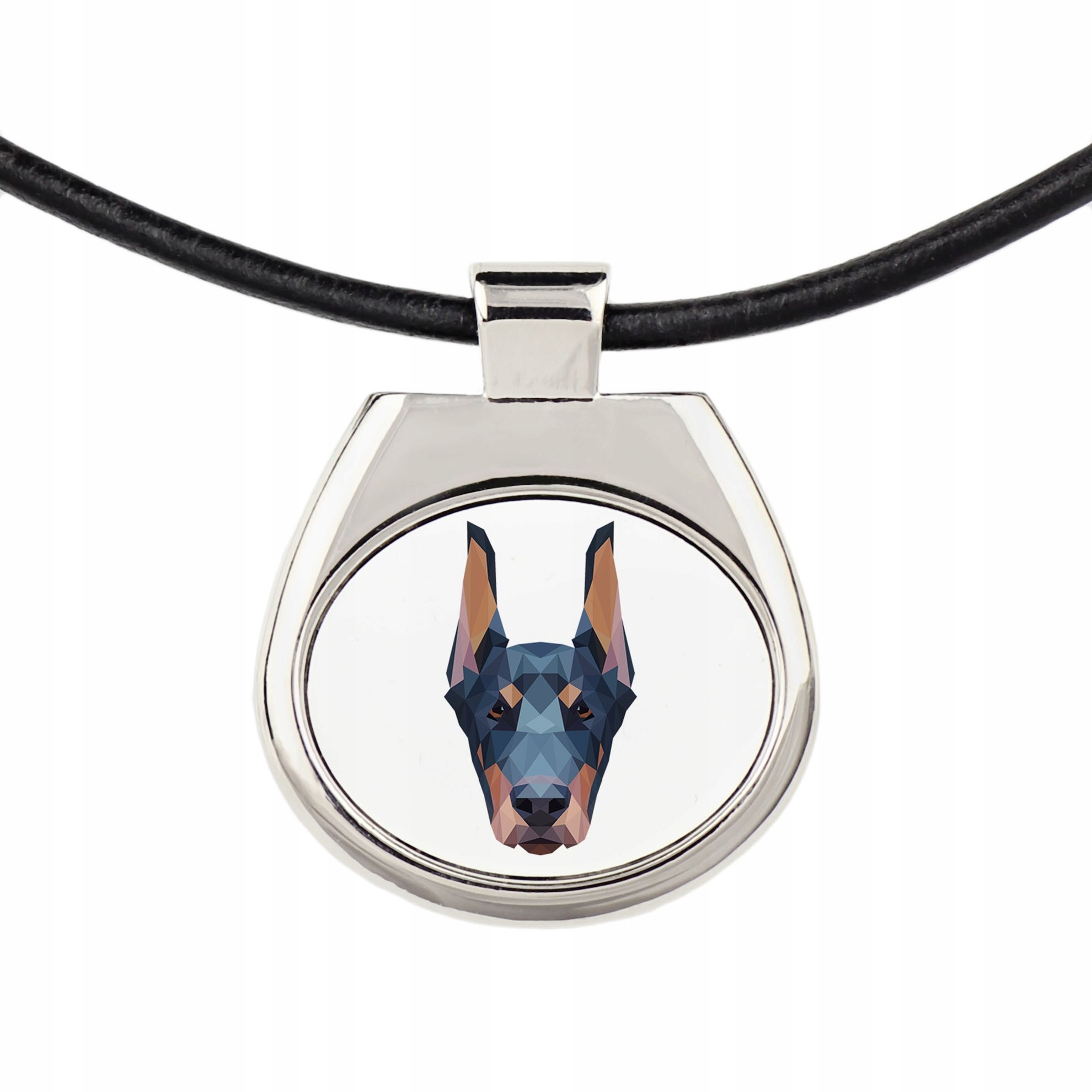 

Doberman Naszyjnik Zawieszka Pies geometryczny