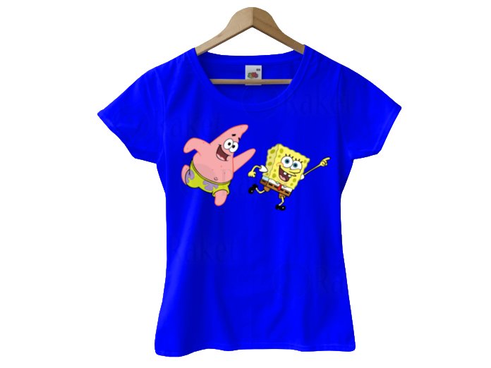 

Koszulka Damska Spongebob Gąbka Bluzka 15wzorow L