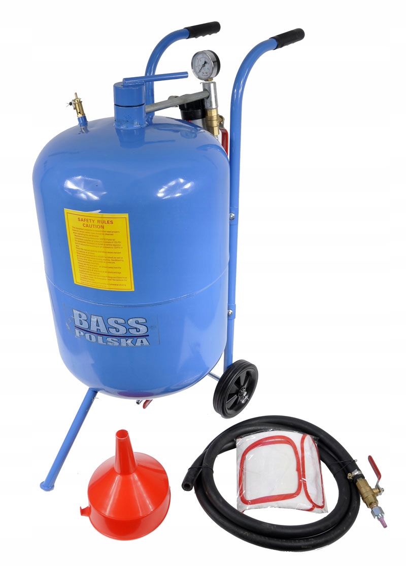 PIASKARKA MOBILNA SYFONOWA + DYSZE BASS POLSKA Pojemność 40 l