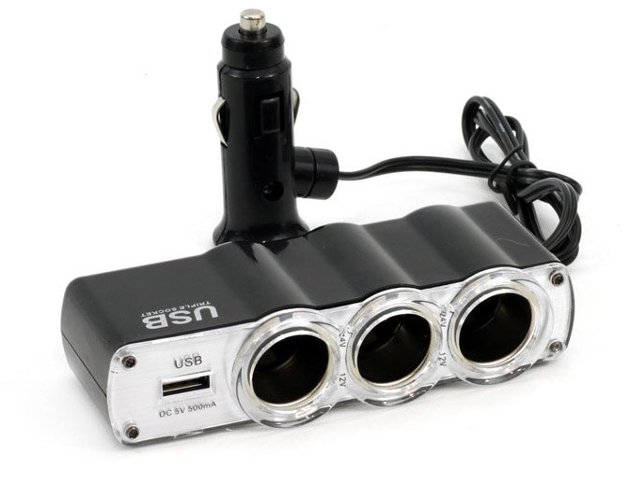 

Rozgałęźnik Zapalniczki Na 3 Gniazda Usb