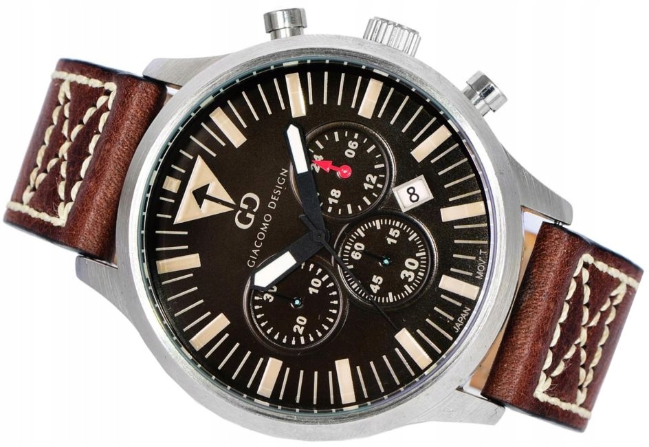 Pánské Hodinky Giacomo Design GD03001 Nové Chrono