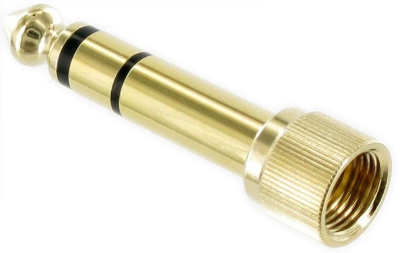 

Adapter Mini Jack 3,5mm- Wtyk Jack 6,3mm z Gwintem