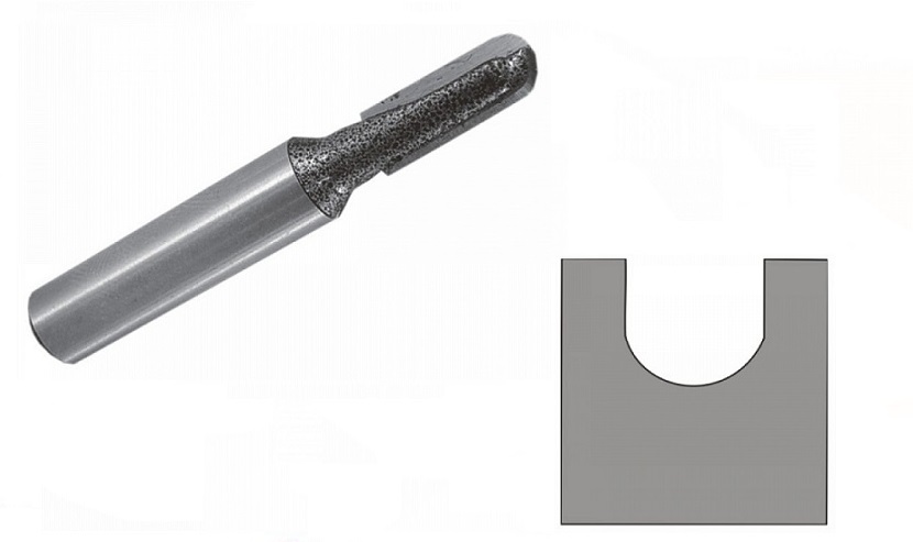 DEDRA 07F071B Frez do drewna rowkujący U T8