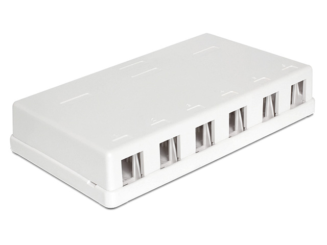 

Puszka natynkowa 6x port Keystone Delock