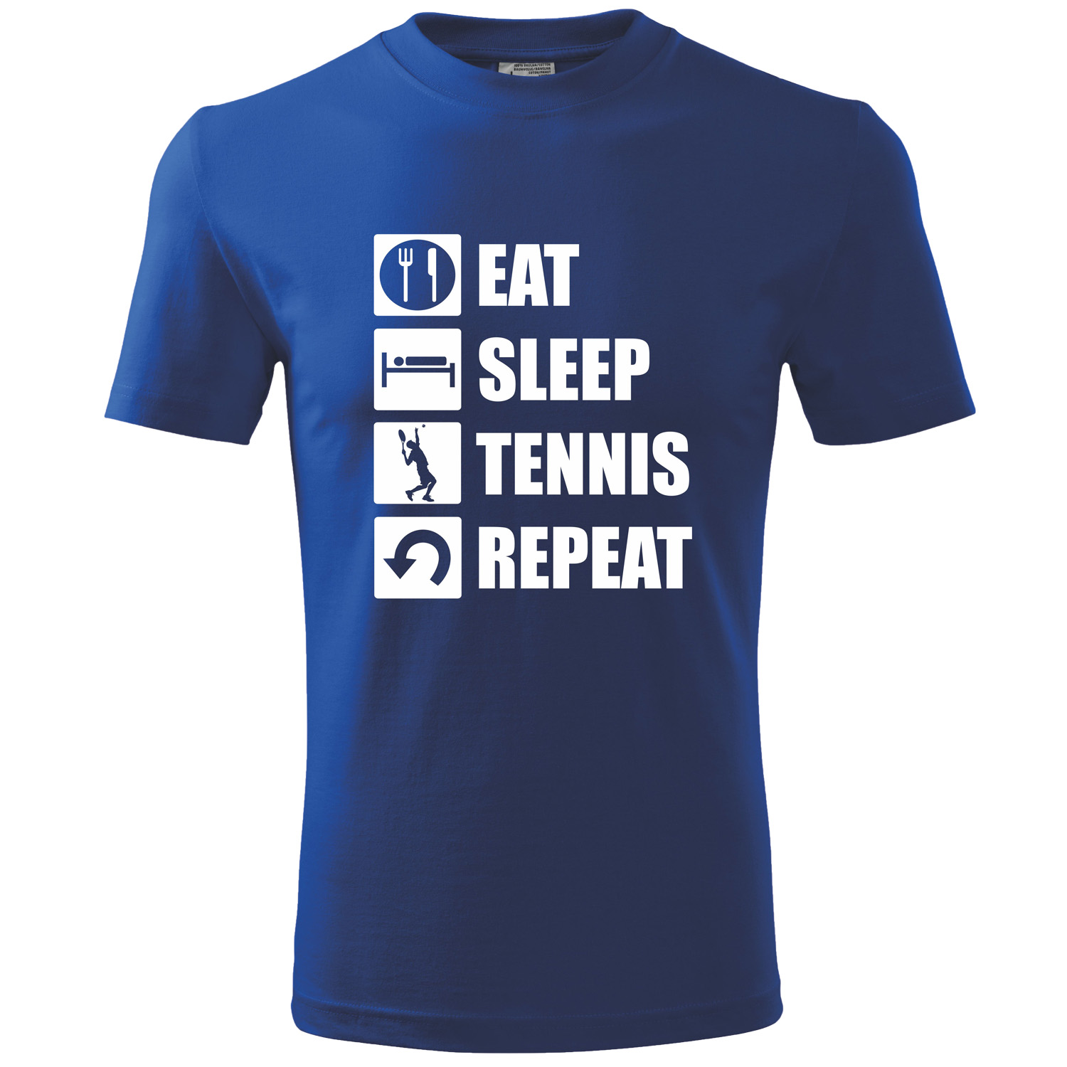 

T-shirt Koszulka nadruk Eat Sleep Tennis Repeat L