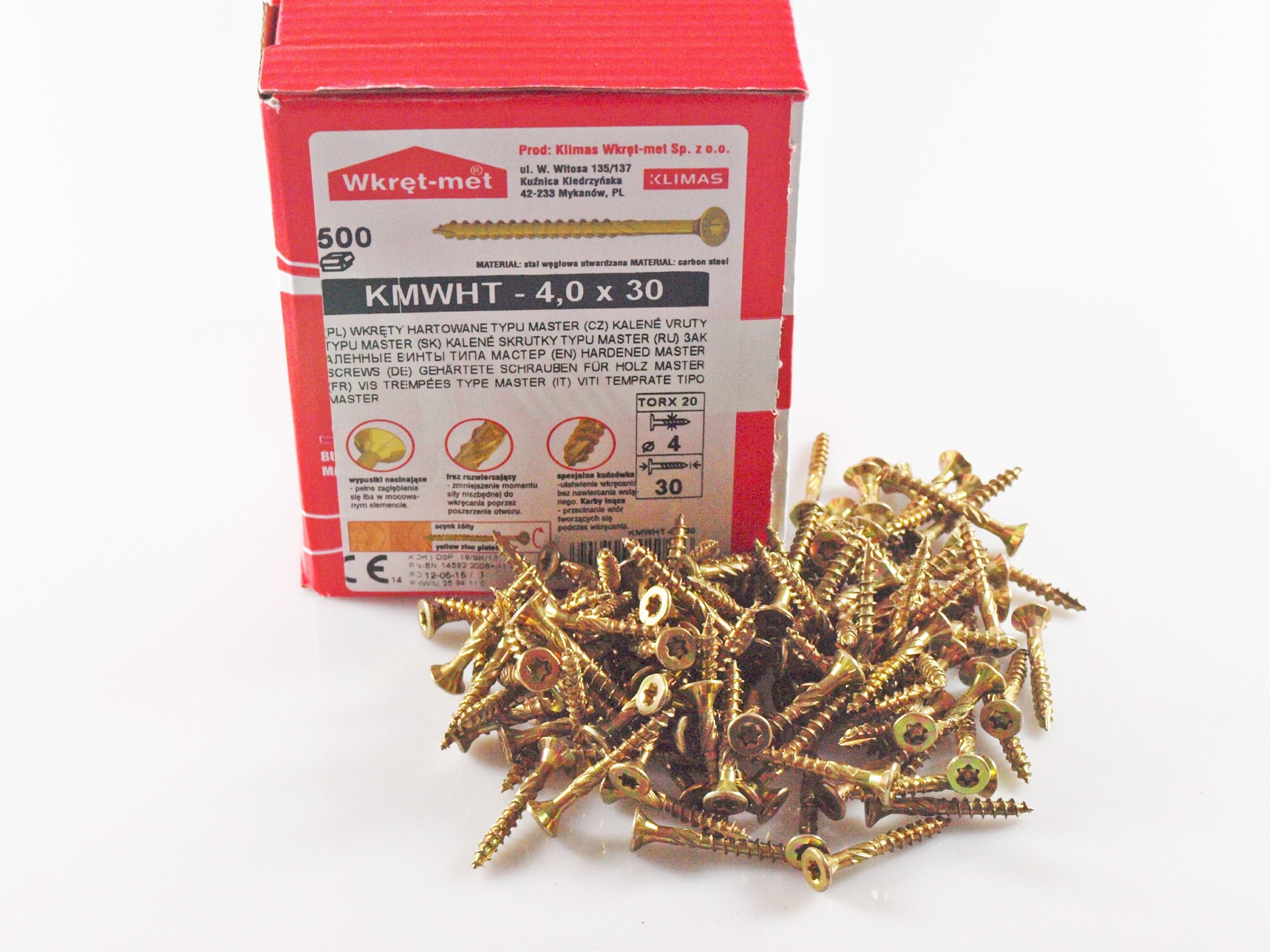 

Wkręty Ciesielskie Do Drewna 4,0x30 Torx 500 szt