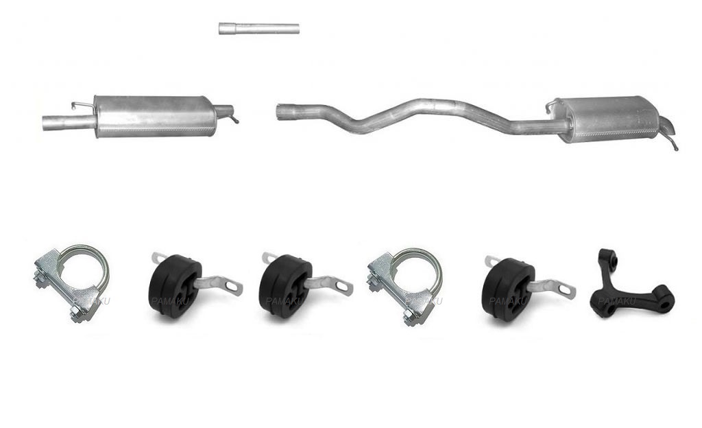30.211 30.220 - VW TRANSPORTER T5 1.9 TDI средняя концевая труба LWB