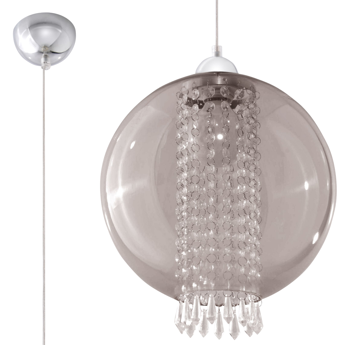 

Lampa ld 3 wisząca Sufitowa Zwis Royal Ramon 30 cm