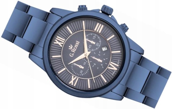 Módní Pánské Hodinky G.rossi 6846B-6F3 Blue Box