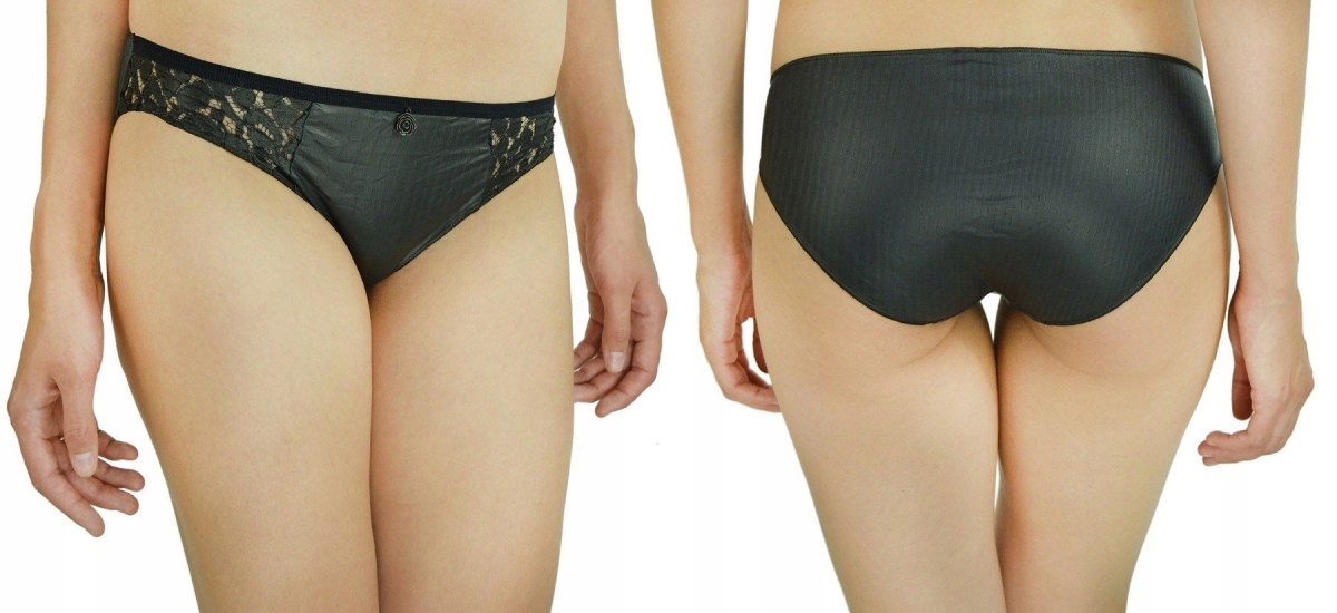 

Intimissimi majtki figi czarne skórzane L