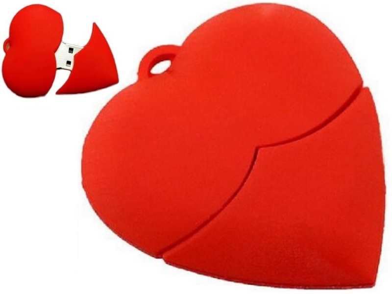 Pendrive Usb 32 Gb Piros Szív Szerelem És Ove You