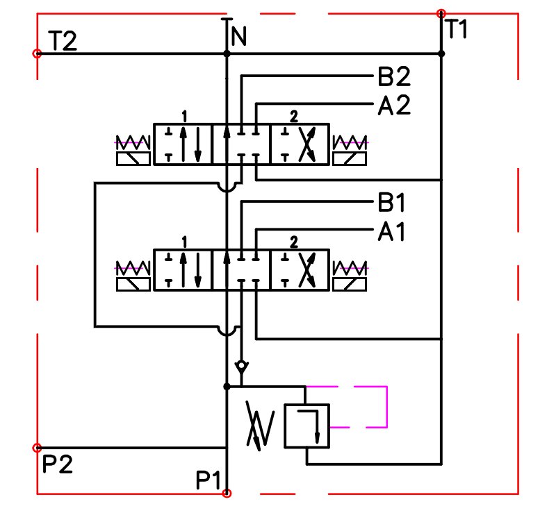 ROZDZIELACZ HYDRAULICZNY ELEKTRYCZNY 2SEKCYJNY 40L 2Z50 A1A1 24V BADESTNOST Producent części Badestnost