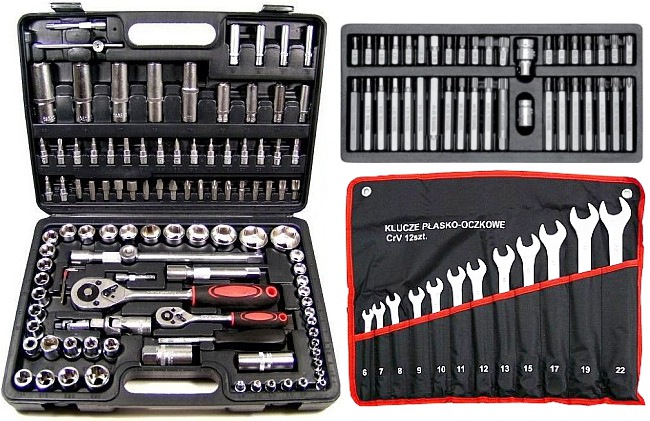 ZESTAW KLUCZY NASADOWYCH KLUCZE NASADOWE 160 YATO Producent code YT 0400