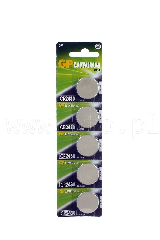 

Bateria CR2430 BR2430 DL2430 Litowa 3V Gp