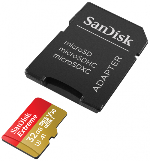 Sandisk Karta Extreme Micro SDXC 32GB 100MB/s V30 Model microSDXC 32gb EXTREME 100Mb/s