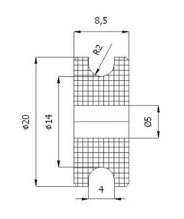 fi 20 ROLECZKA NA LINKĘ fi 4 Rolki na linkę Marka Zabi
