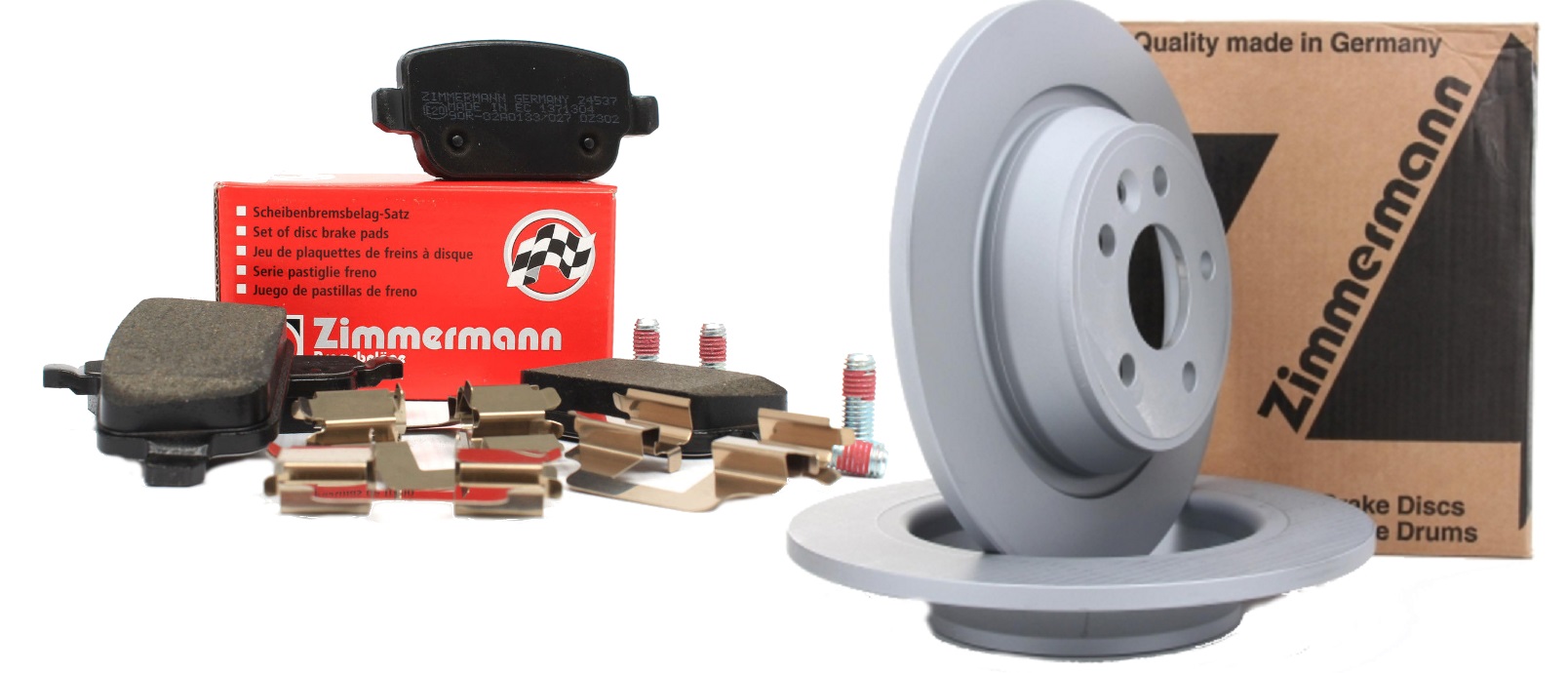 ZIMMERMANN ДИСКИ + КОЛОДКИ ЗАДНИЕ FORD MONDEO MK4 IV