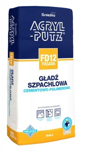 

Acryl Putz Gładź szpachlowa Fasada FD12 20kg