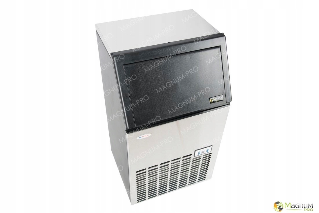 KOSTKARKA DO LODU CHŁODZONA POWIETRZEM 35KG/24H Kolor dominujący odcienie szarości