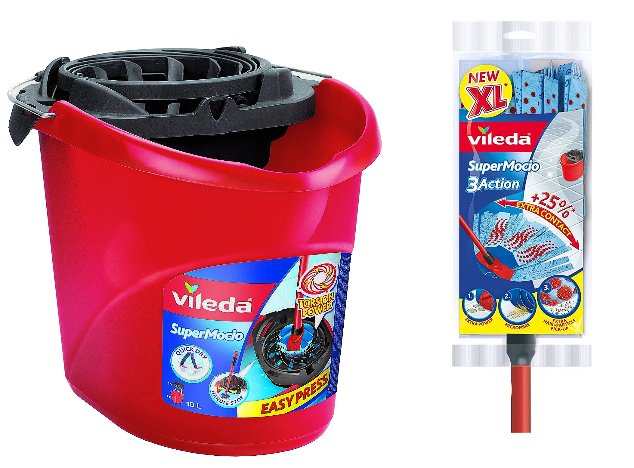 

Zestaw Mop Vileda Velour 3D + Super wiadro