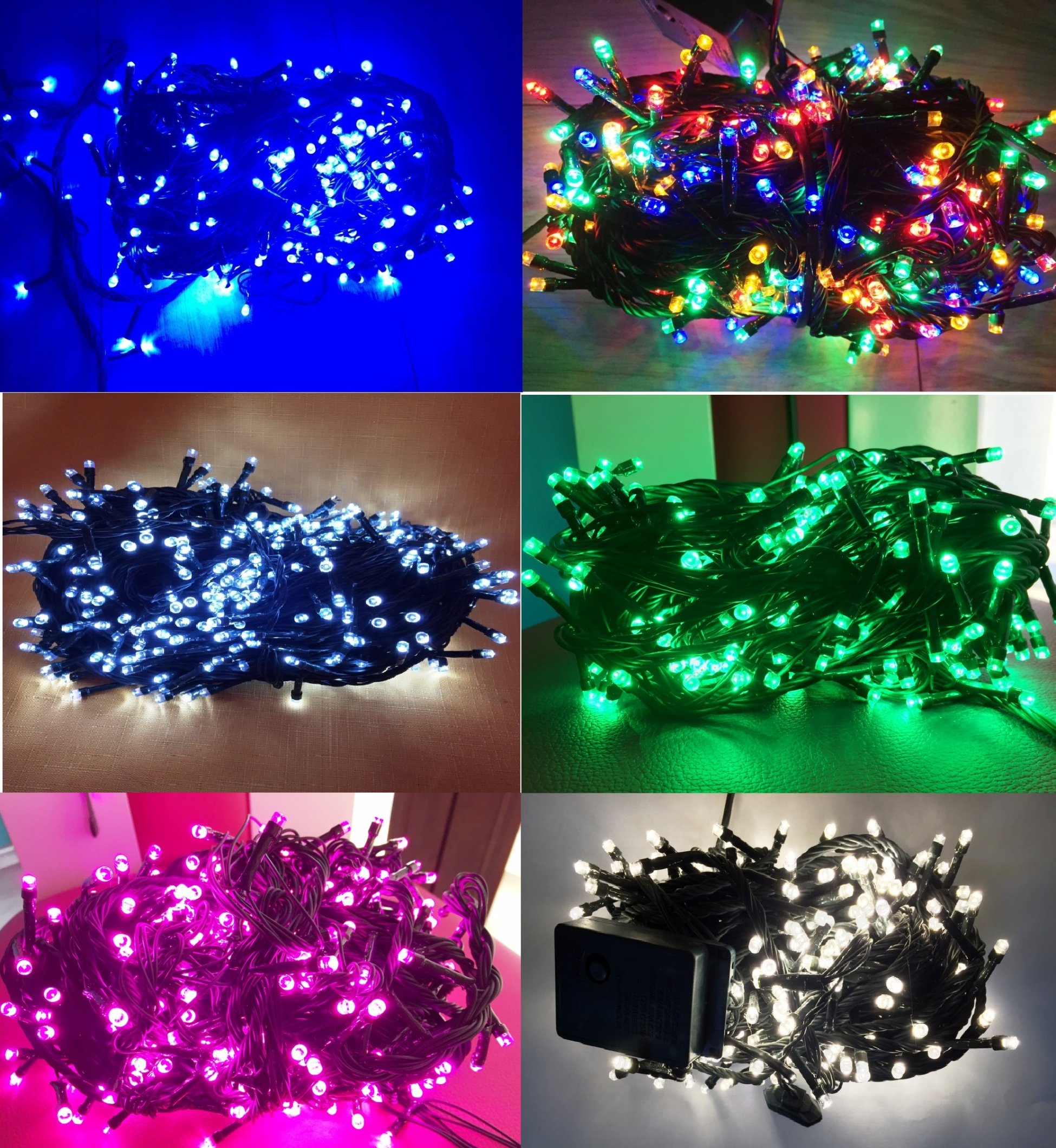 LAMPKI CHOINKOWE 100LED GRUBY KABEL RÓŻNE kol. ZEW Marka inna