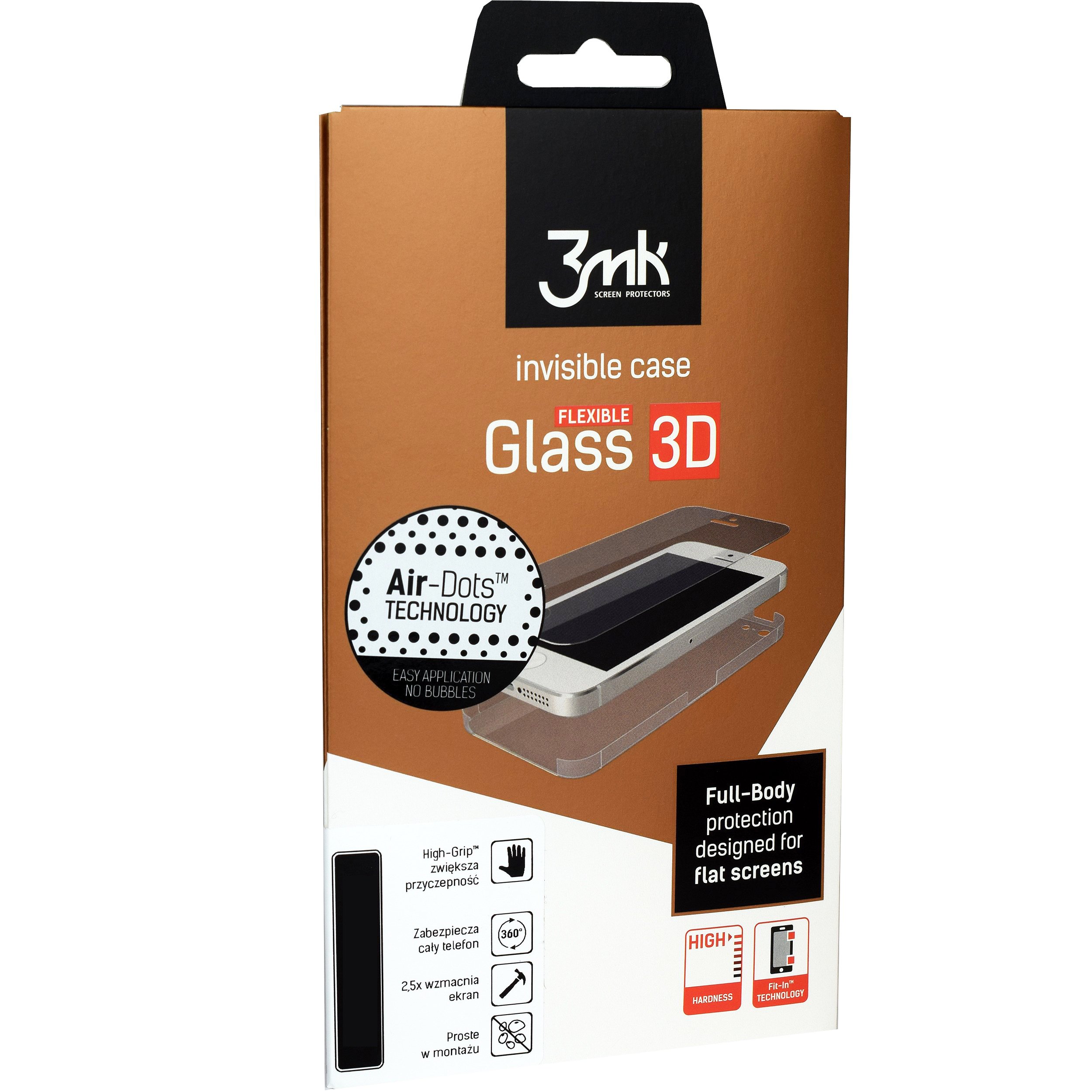 

Szkło do iPhone 6/6s, 3MK Flexible Glass, szybka