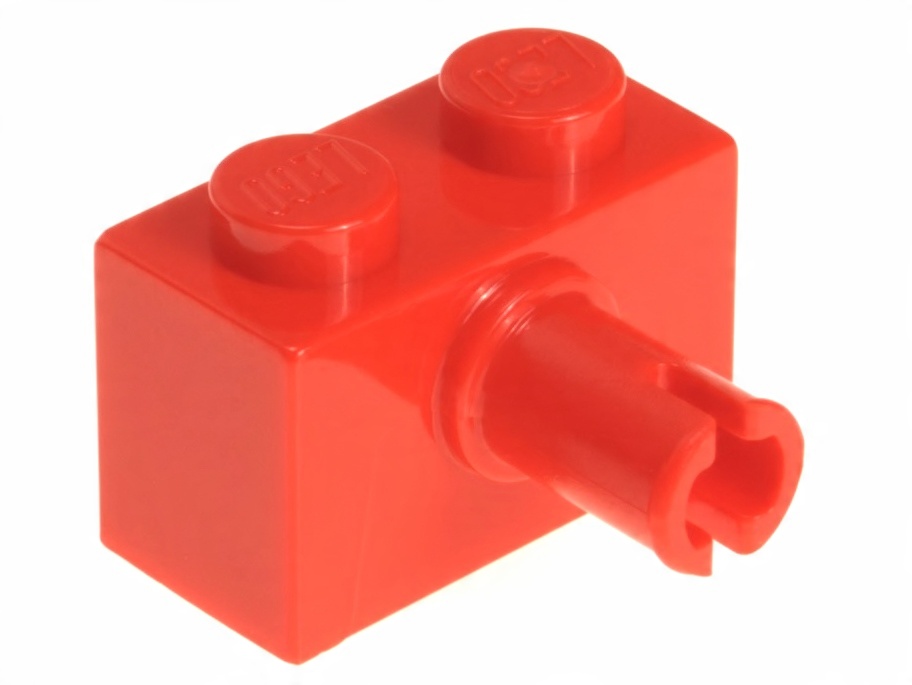 

Lego Klocek z kołkiem 1x2 2458 czerwony - 2 szt.