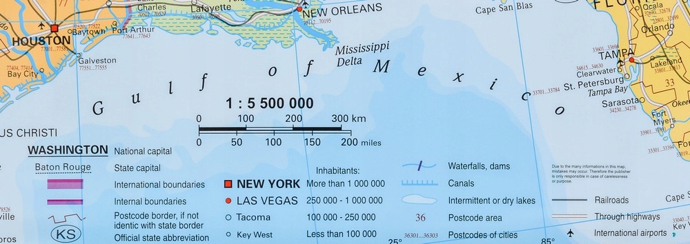 USA STANY ZJEDNOCZONE MAPA ŚCIENNA KODY POCZTOWE Autor Inter.