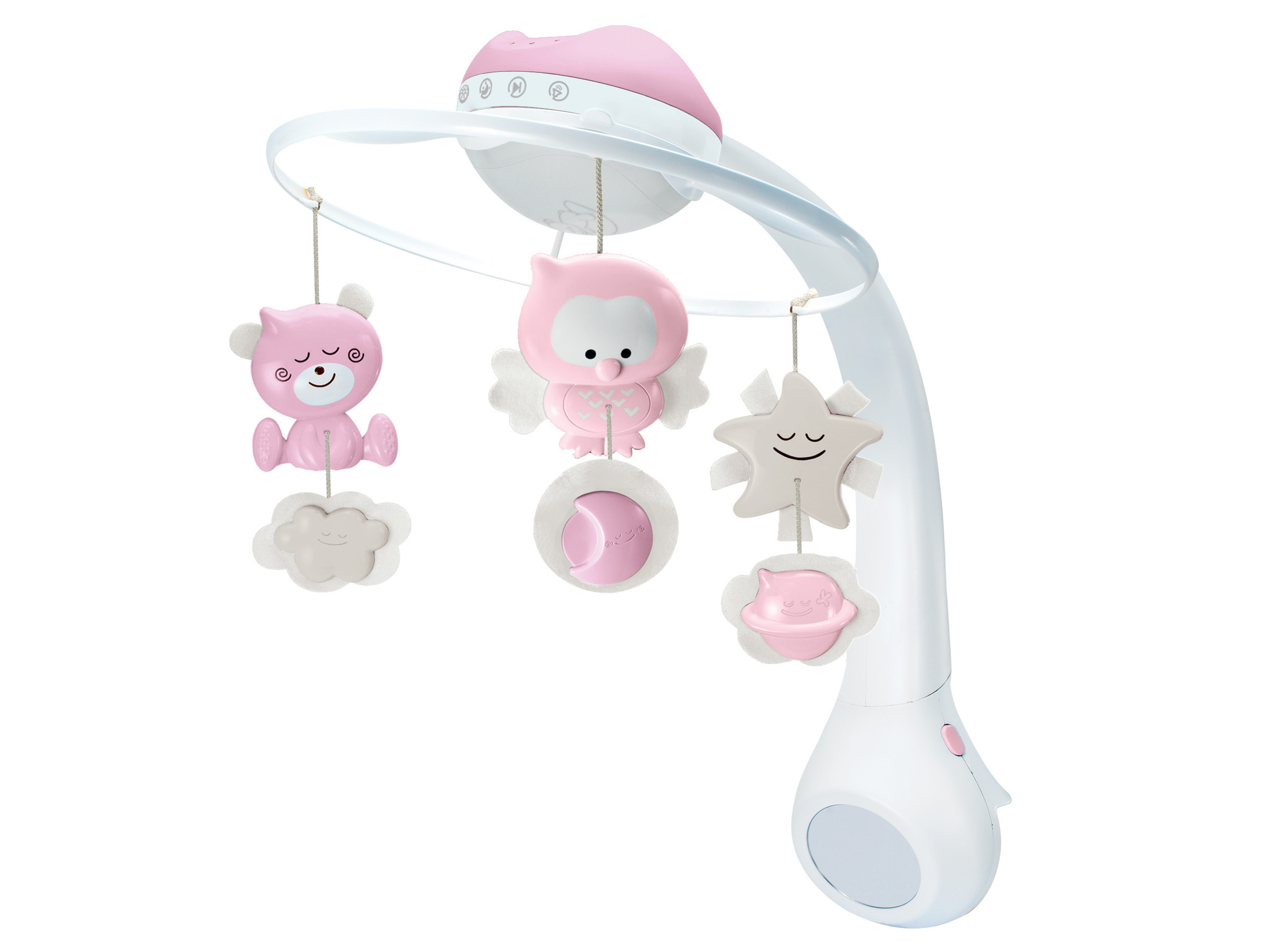 B-Kids MUZYCZNA KARUZELA Projektor Lampka 3w1 Pink Marka B-Kids