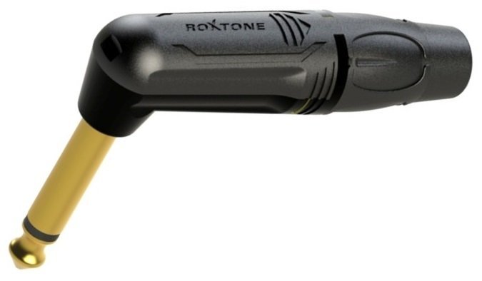 

Roxtone RJ2RP-BG Kątowy wtyk Jack 6,3 mm mono