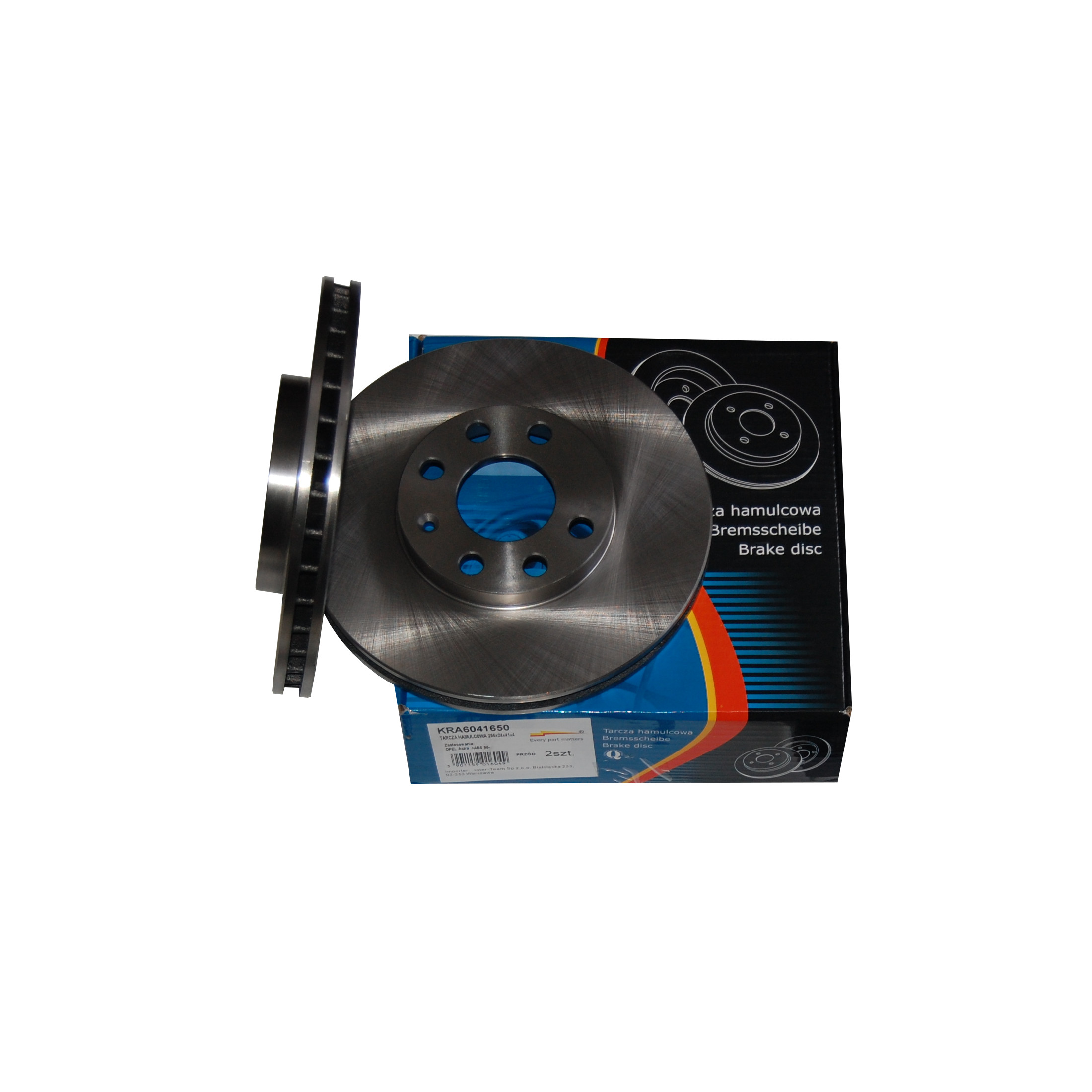 2× Kraft Automotive 6041650 Диск гальмівний