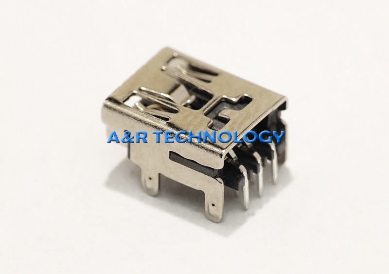 GNIAZDO mini USB TYP B 5+4 PIN ZŁĄCZE KĄTOWE HQ! Kod producenta WLG-02250225