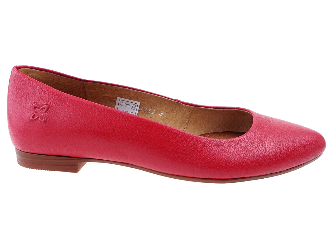 

Maciejka buty balerinki 873-08 czerwone, skóra 36