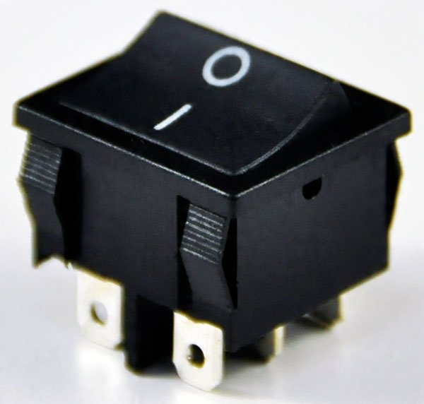 

Przełącznik kołyskowy on-on 6pin/2poz czarny 28E