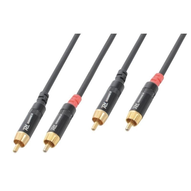 

Kabel Przewód Cinch Pro 2x Rca do 2x Rca 3m