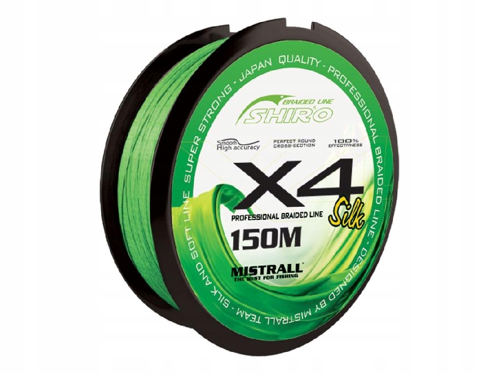 

Plecionka Shiro Mistrall X4 0,10mm 150m Zielona