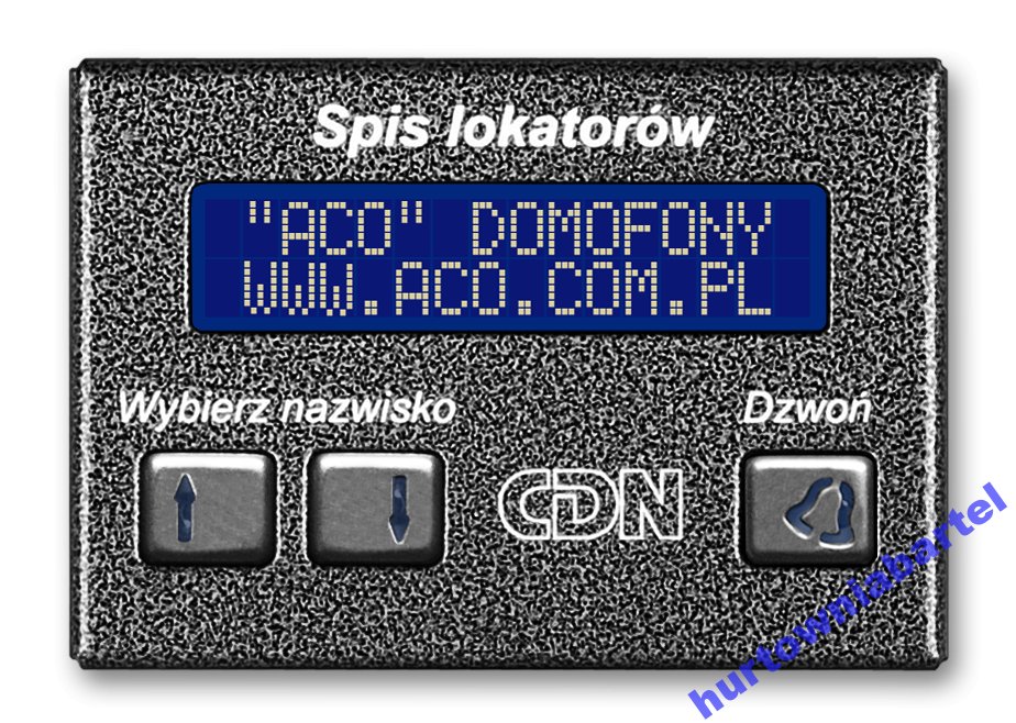 

Aco CDN-230E Elektroniczna lista lokatorów, stalow
