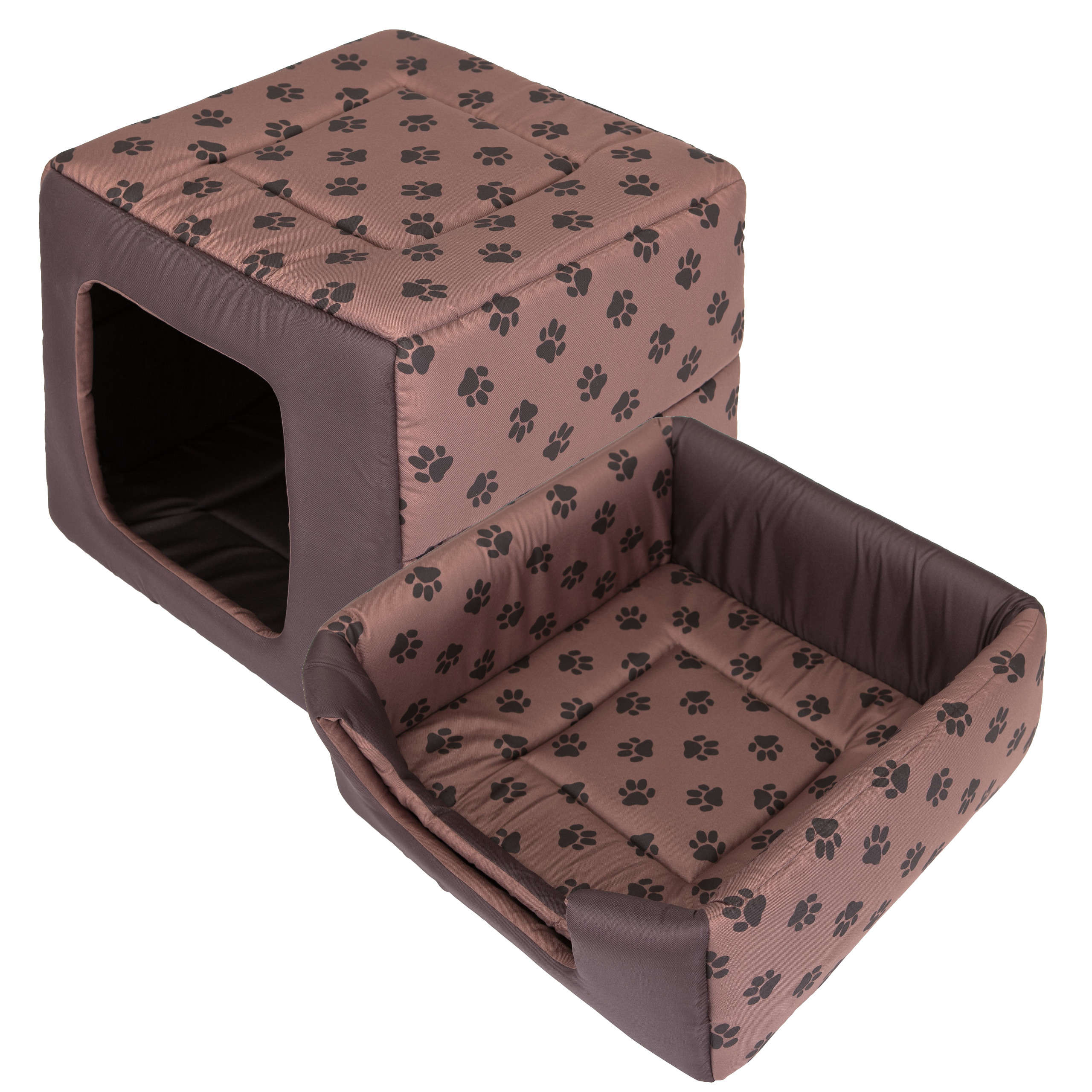 Levně Bouda a Pelíšek v jednom – Domeček pro psa, Pelíšek pro psa 55 x 55 cm Doggy