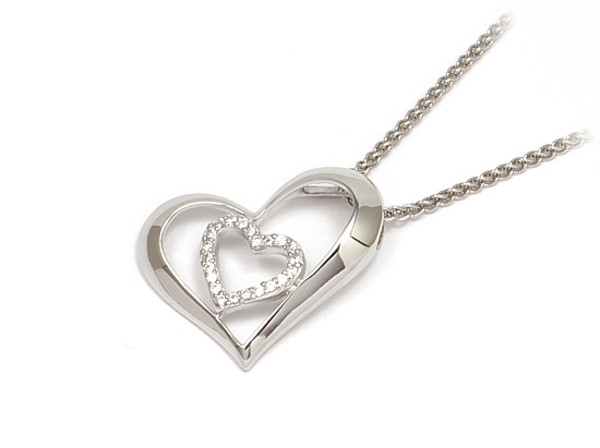 SREBRNY ROD. ŁAŃCUSZEK I WISIOREK, ZAWIESZKA SERCE Marka Inna marka