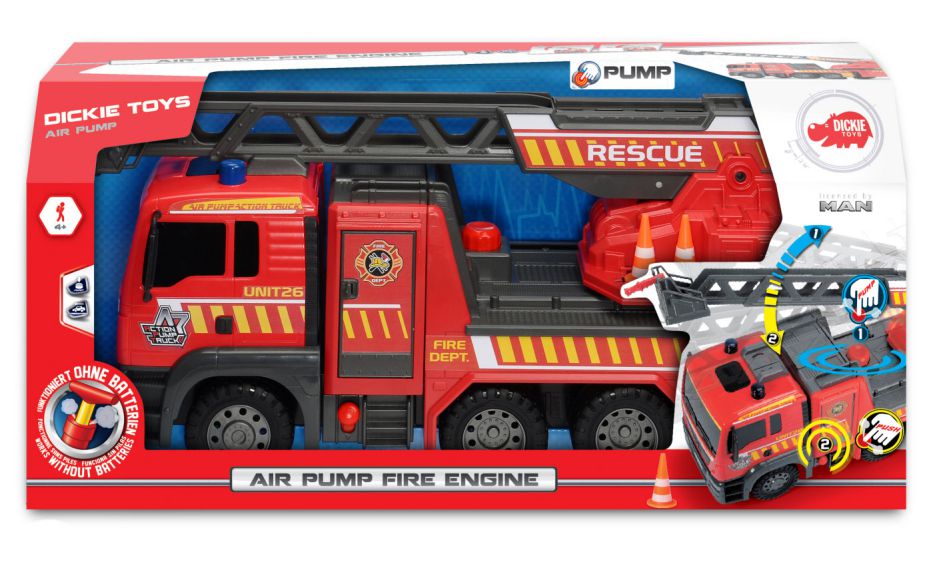 DICKIE Air Pump Straż pożarna Fire Engine 3809007 Płeć Chłopcy